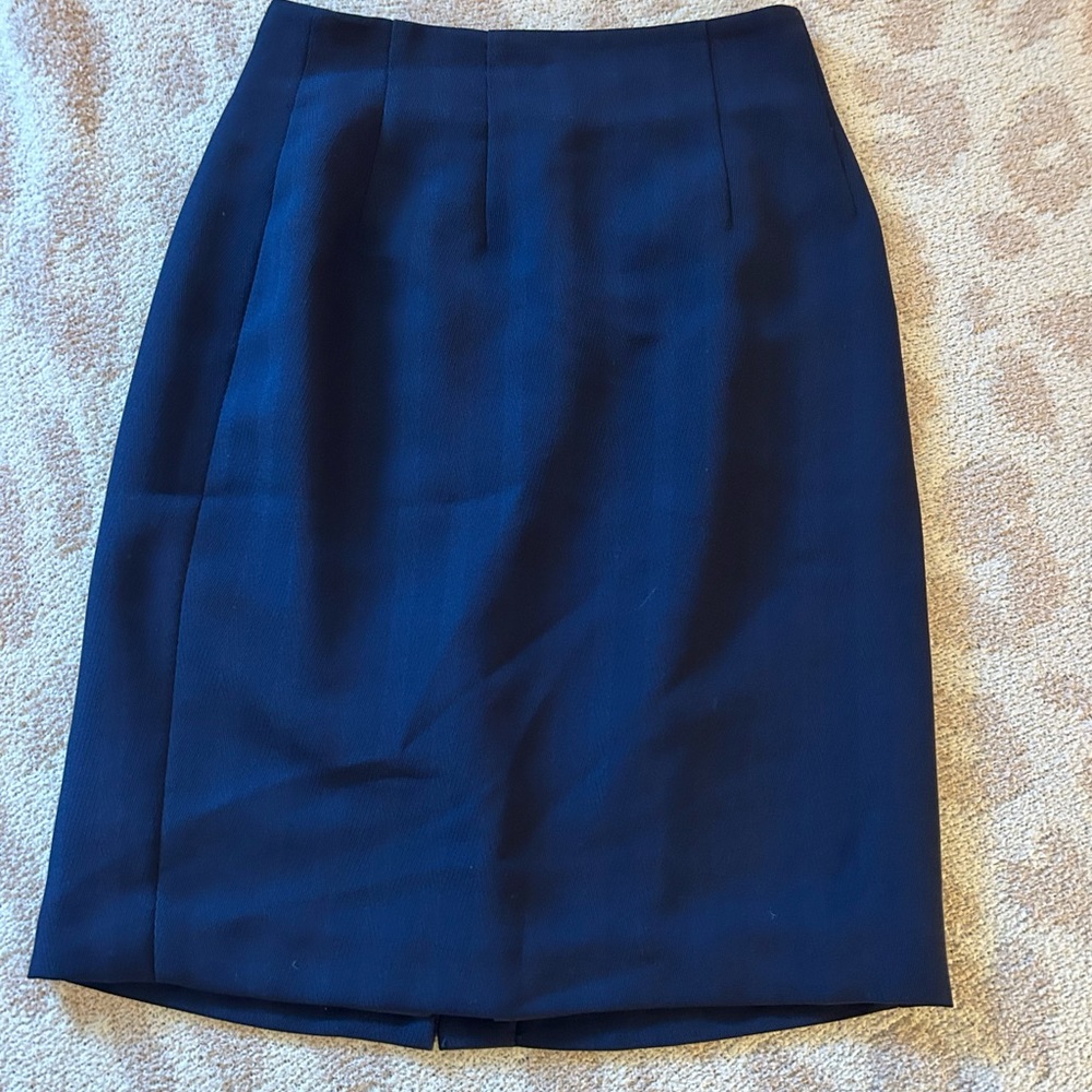 Navy Blue Pencil Skirt